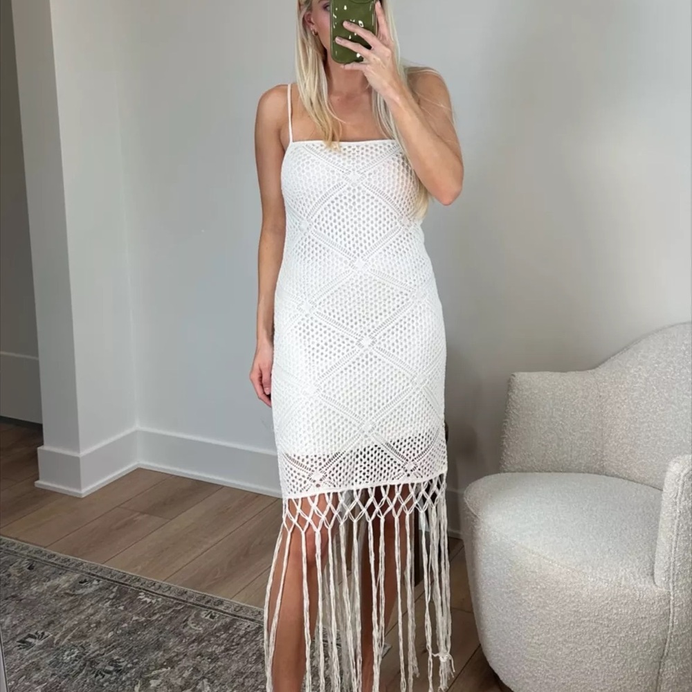 Lined Crochet fringe dress from Abercrombie and Fitch